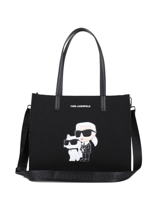 Borsa fasciatoio shopper unisex Karl Lagerfeld Kids nera Karl Lagerfeld Kids | Z3119509B